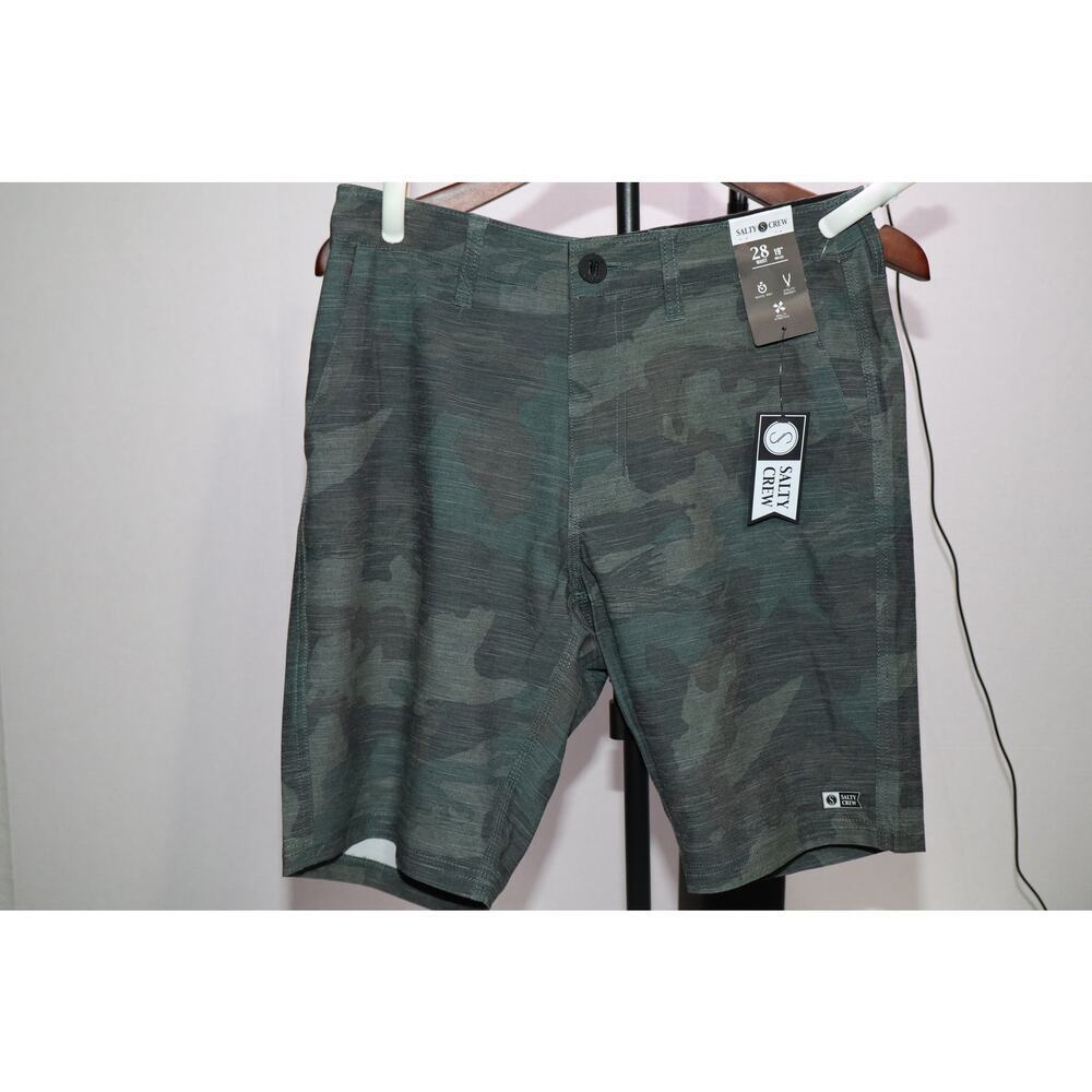 Men's Salty Crew Camo Shorts-Size 28- 19" Midleg